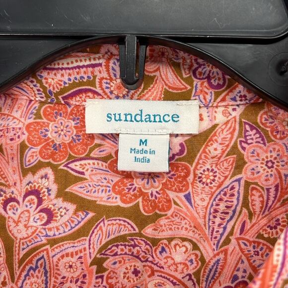 Sundance Poppy Bloom Pullover Shirt - Orange/Purple - Medium - Picture 4 of 7
